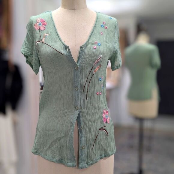 April Cornell Button Down Blouse - Picture 2 of 7